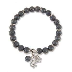 Judah Lava Bead Bracelet