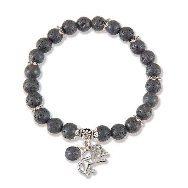 Judah Lava Bead Bracelet