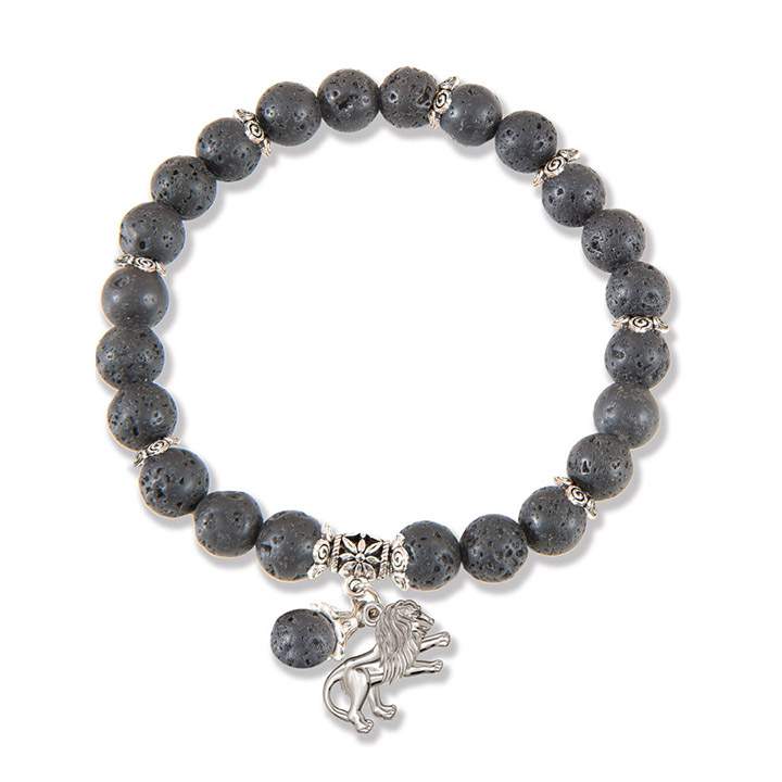 Judah Lava Bead Bracelet